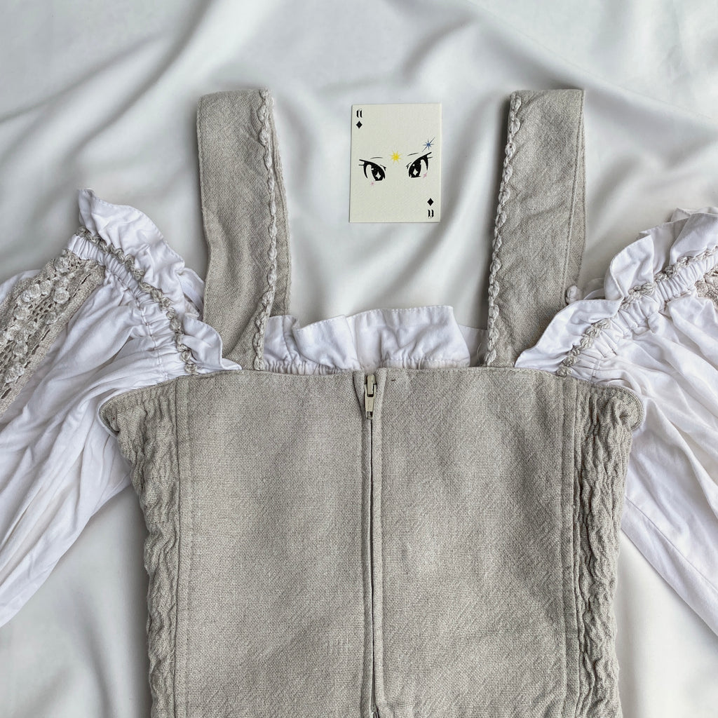 COTTAGECORE CORSET (Bust : 32-34, Upper Waist : 28-32)