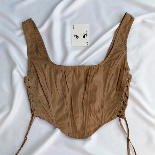 BROWN CORSET (Bust : 30-34, Upper Waist : 24-26)
