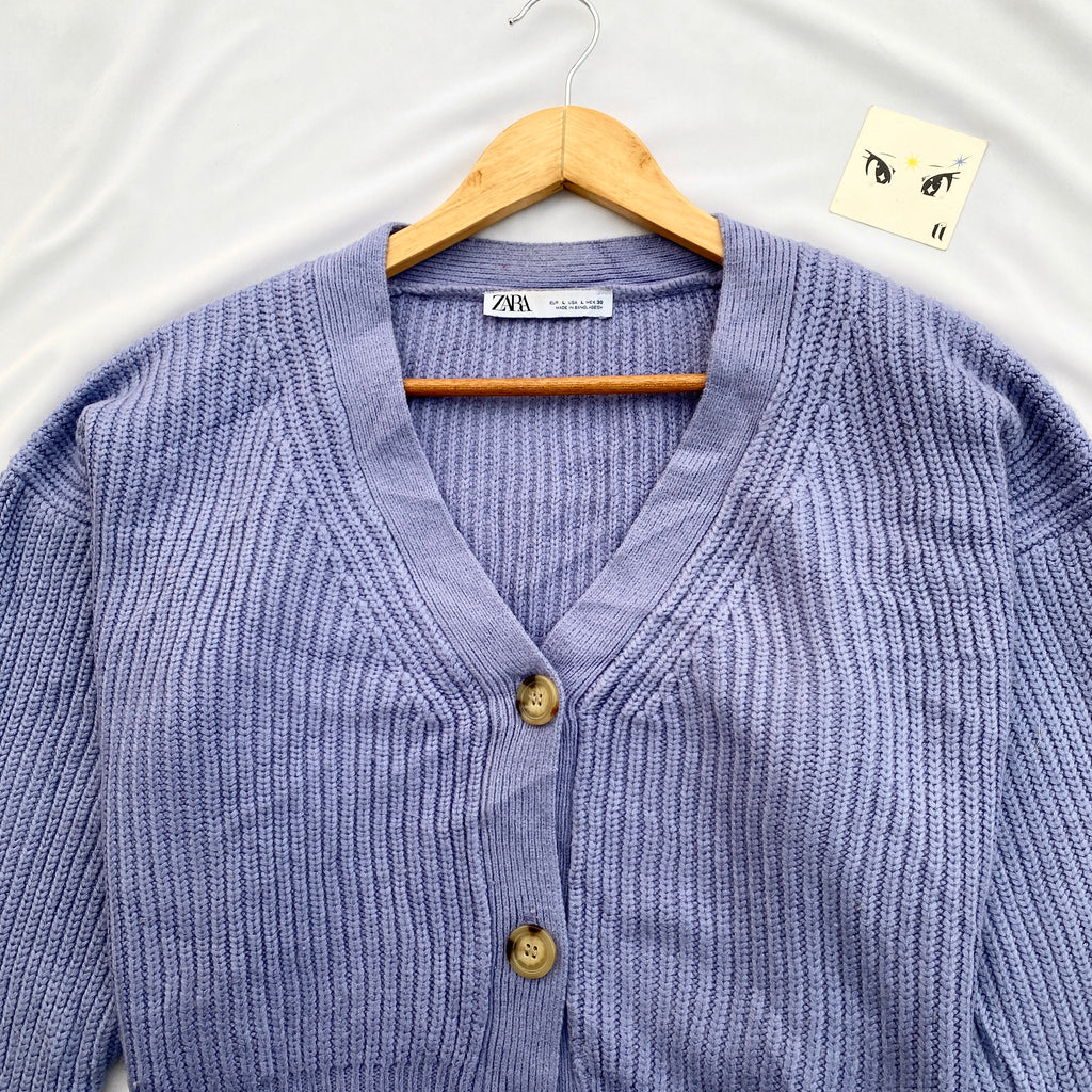 PURPLE KNIT FROM ZARA (Bust : 50, Length : 20)