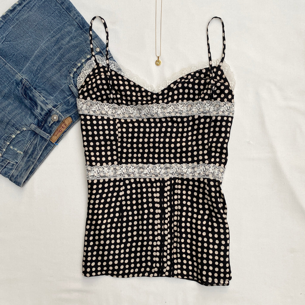 POLKA DOT CAMI (Bust : 36-40, Upper Waist : 30-36)