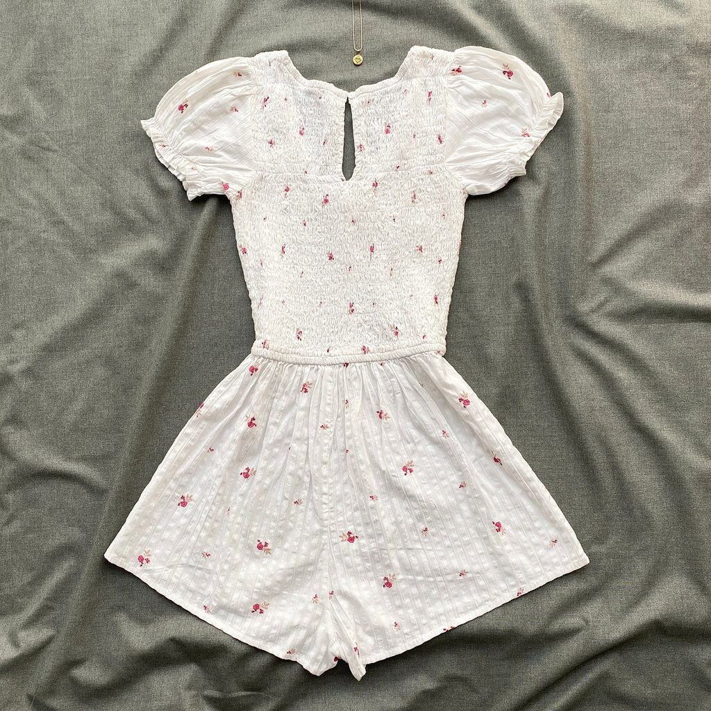WHITE FLORAL ROMPER FROM COTTON ON (Sizes available)