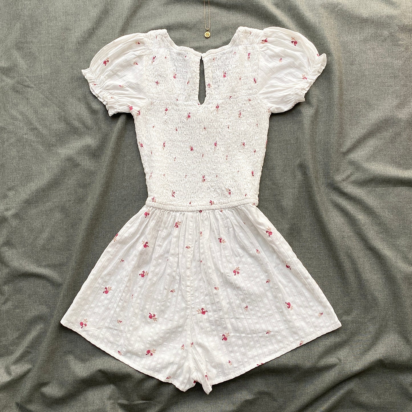 WHITE FLORAL ROMPER FROM COTTON ON (Sizes available)