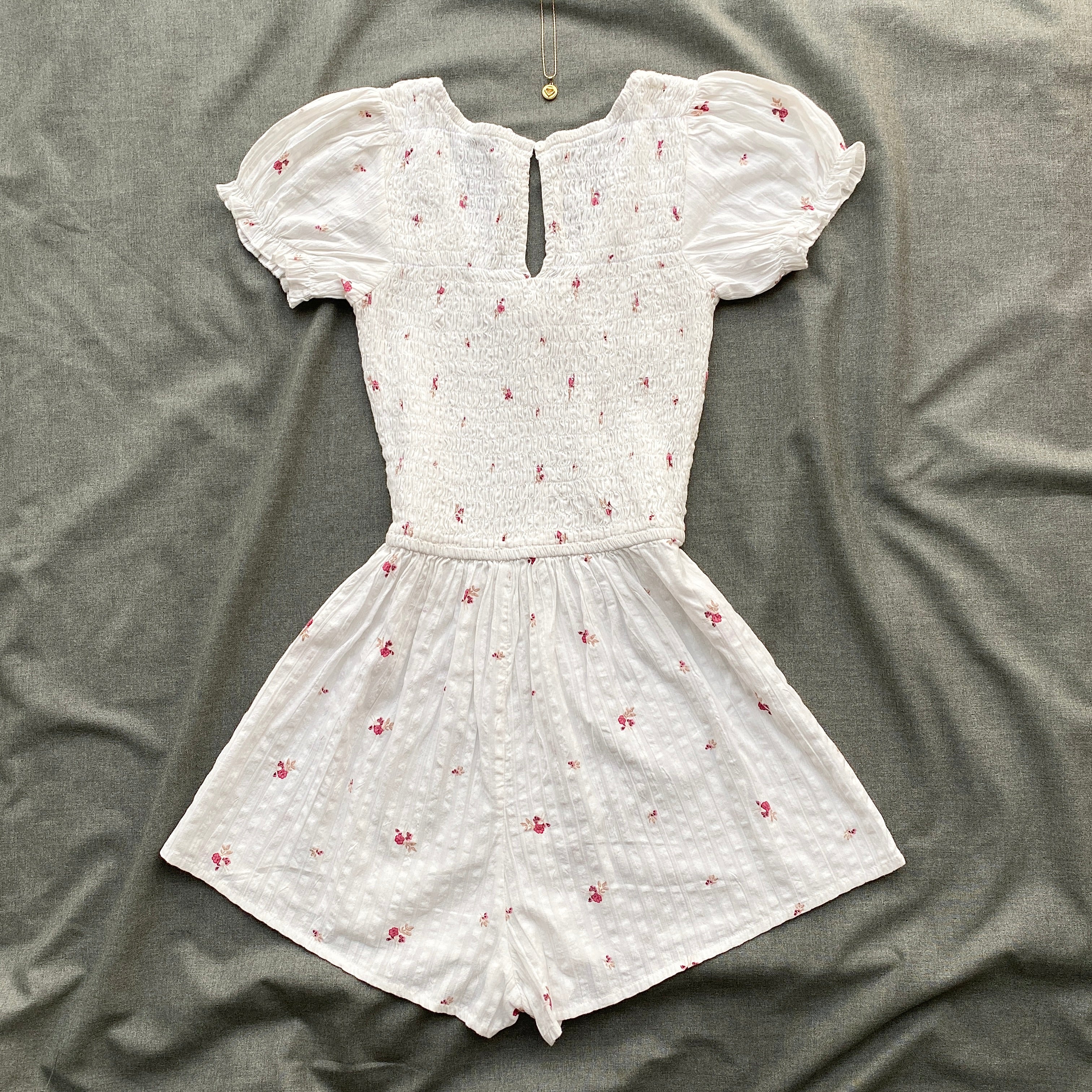 WHITE FLORAL ROMPER FROM COTTON ON (Sizes available)