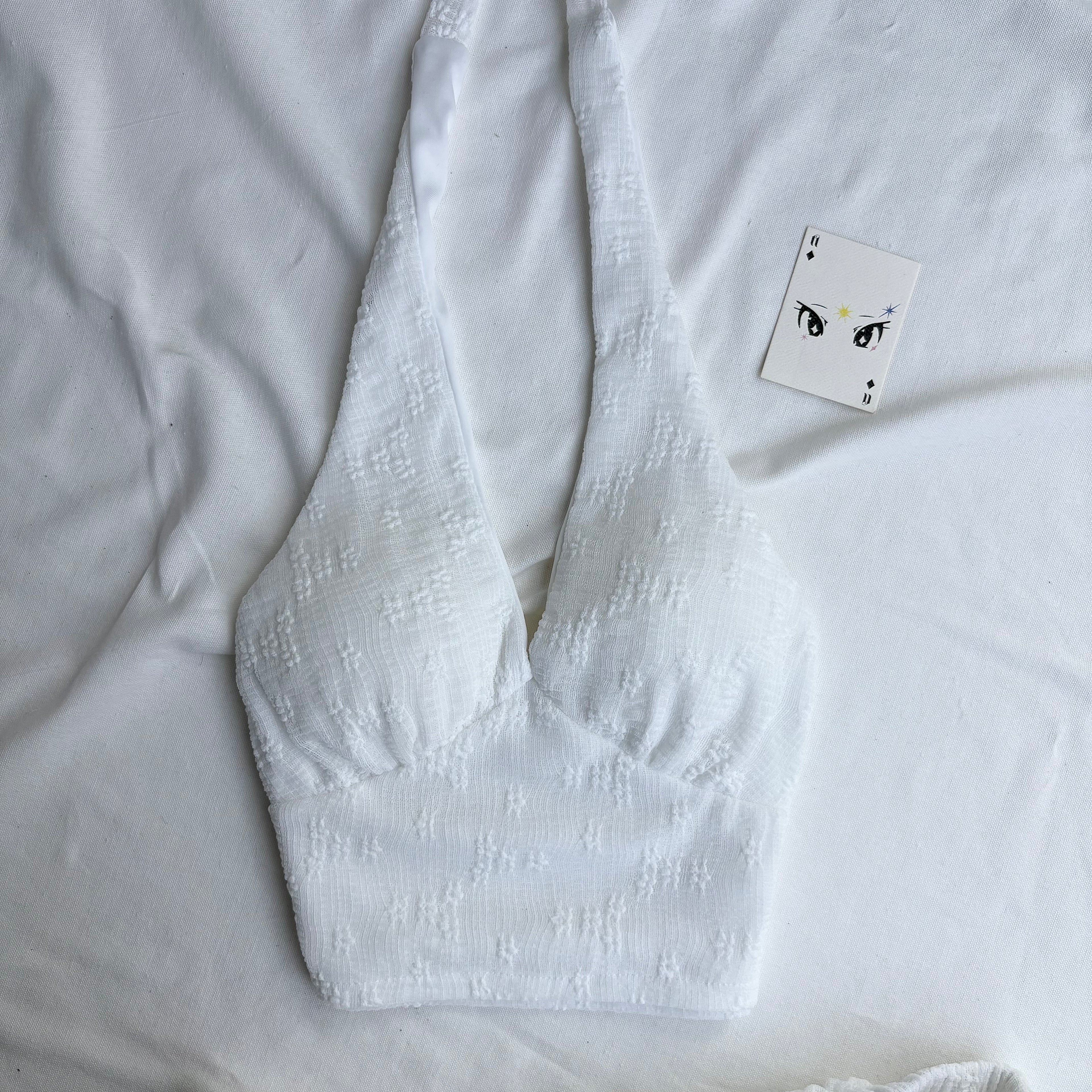 WHITE SET (Bust : 28-32, Upper Waist : 22-28)