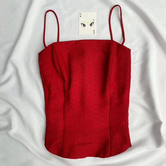 RED CORSET (Bust : 34-36, Upper Waist : 28-34)