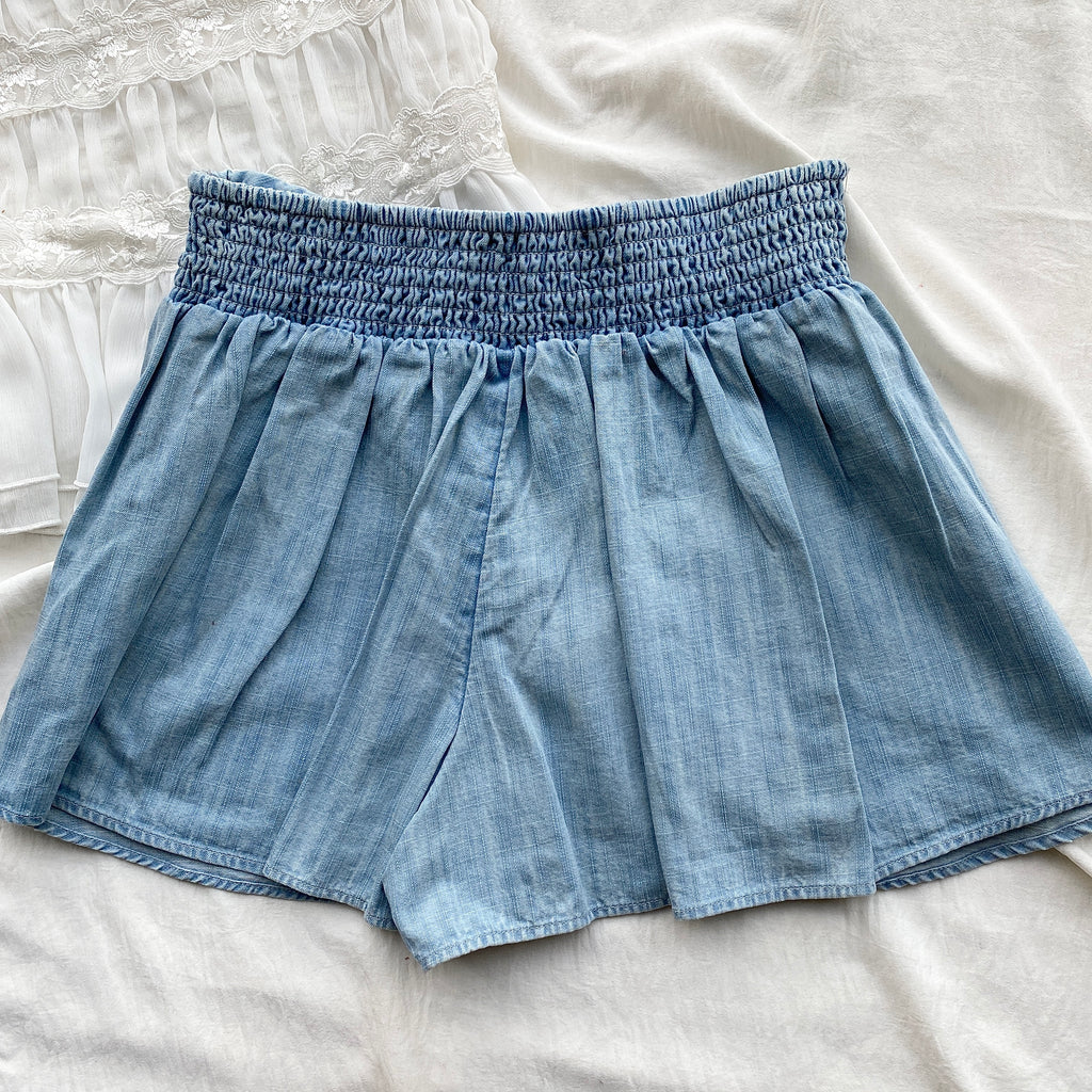 DENIM SKORT FROM FREE PEOPLE (Waist : 24-28)