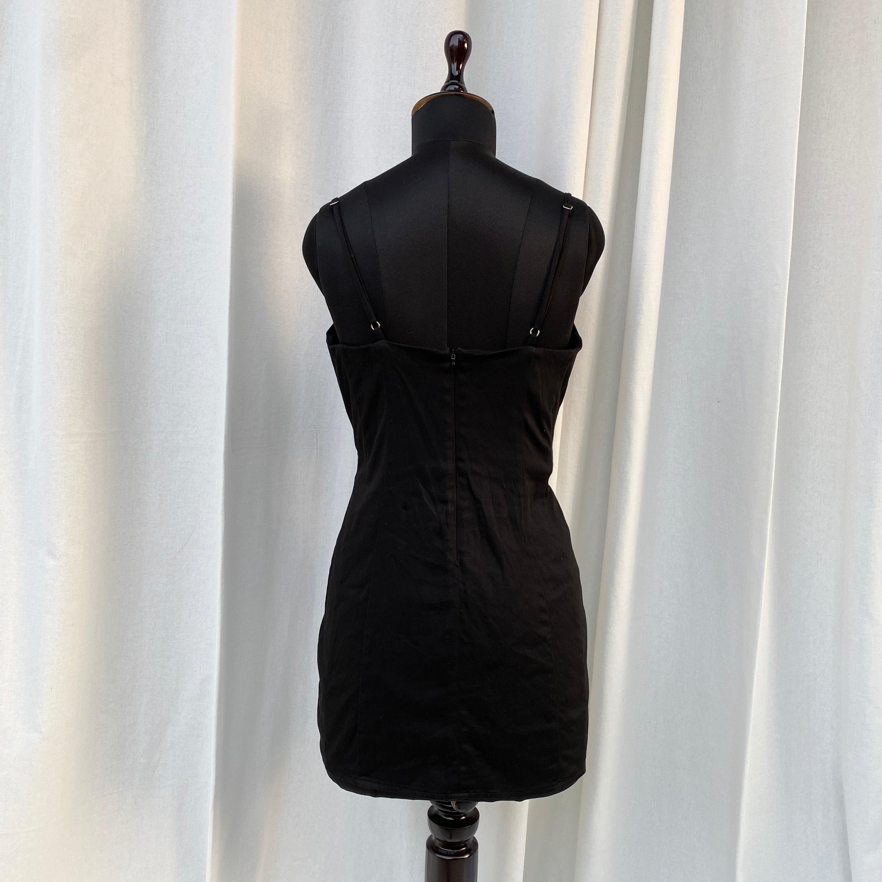 BLACK CORSET DRESS FROM WHITE FOX (Bust : 36-38, Upper Waist : 30-36)