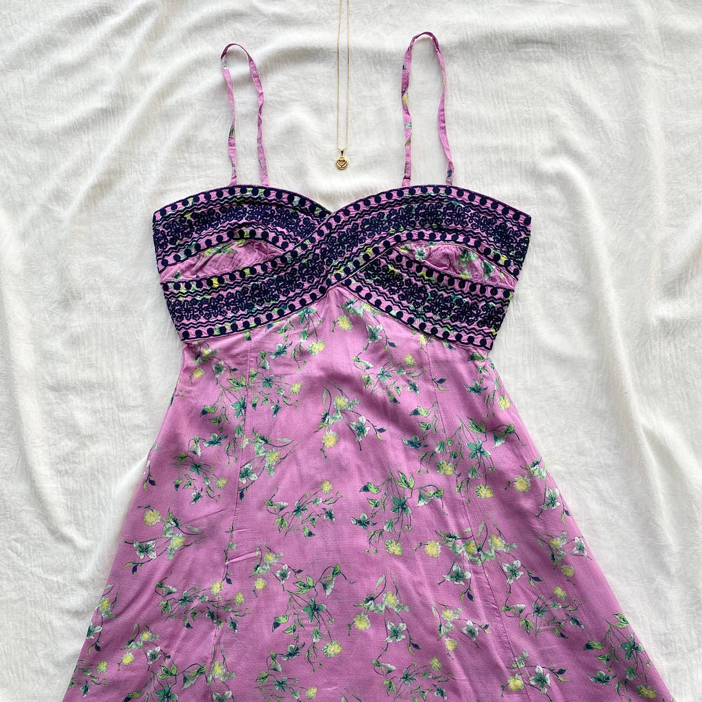 FLORAL DRESS IN PINK FROM FREE PEOPLE (Sizes available)