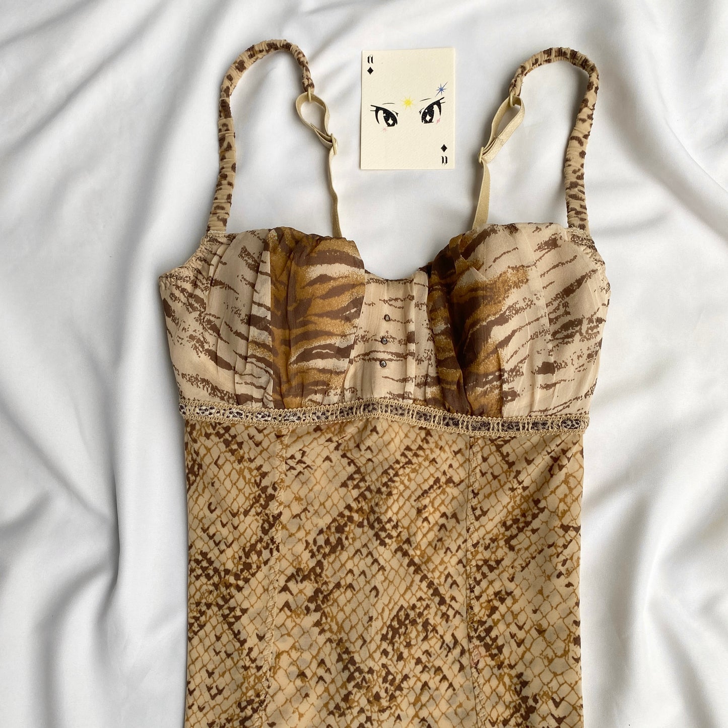 ANIMAL PRINT BUSTIER (Bust : 30-34, Upper Waist : 24-28)