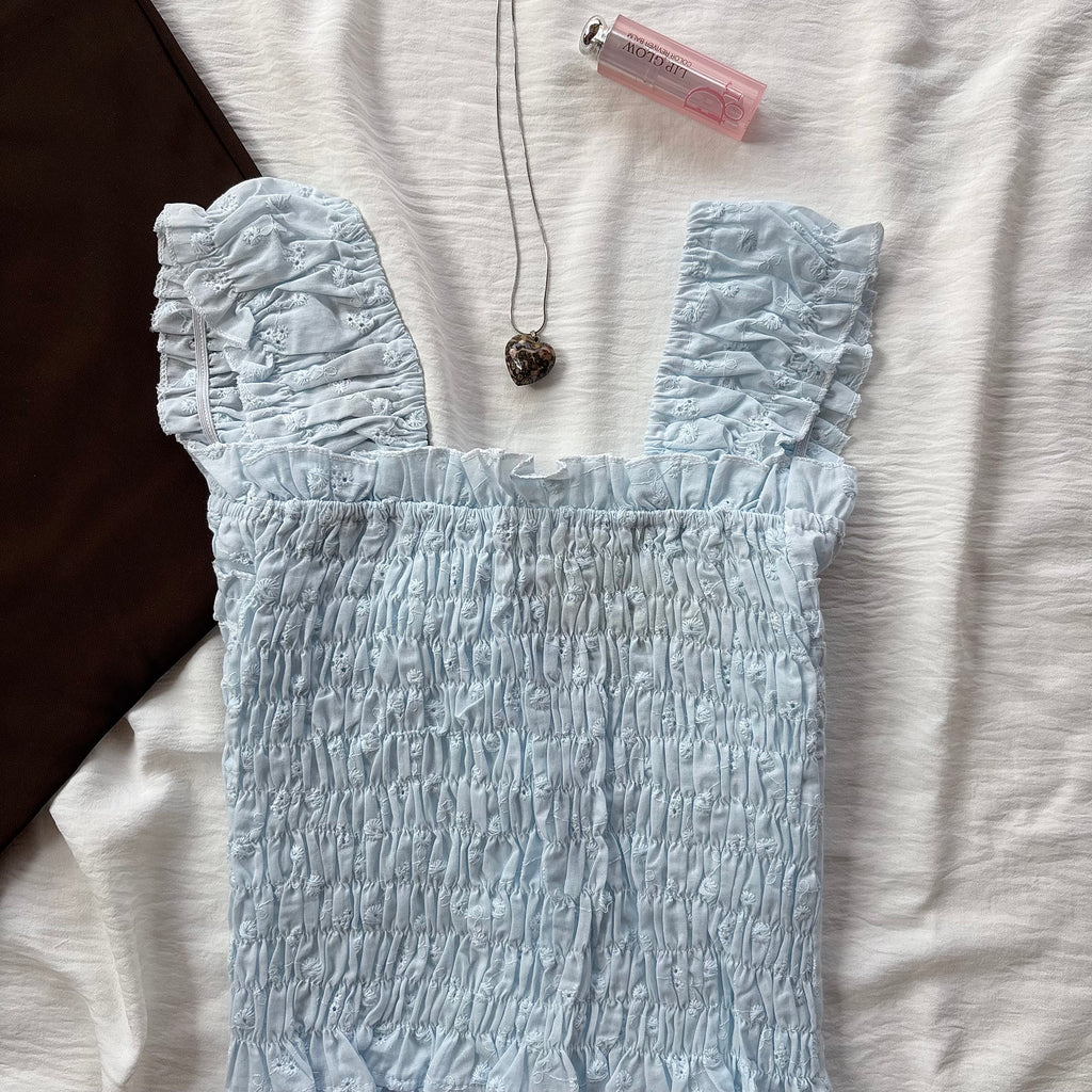 BLUE TOP (Bust : 28-34, Upper Waist : 24-28)