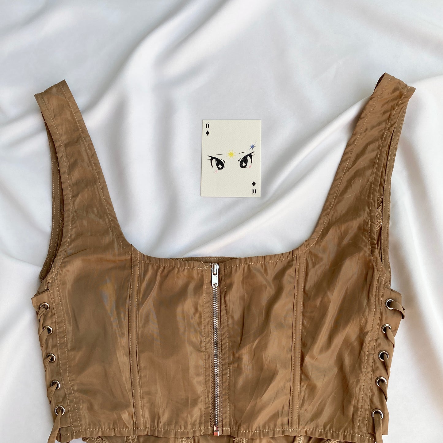 BROWN CORSET (Bust : 30-34, Upper Waist : 24-26)