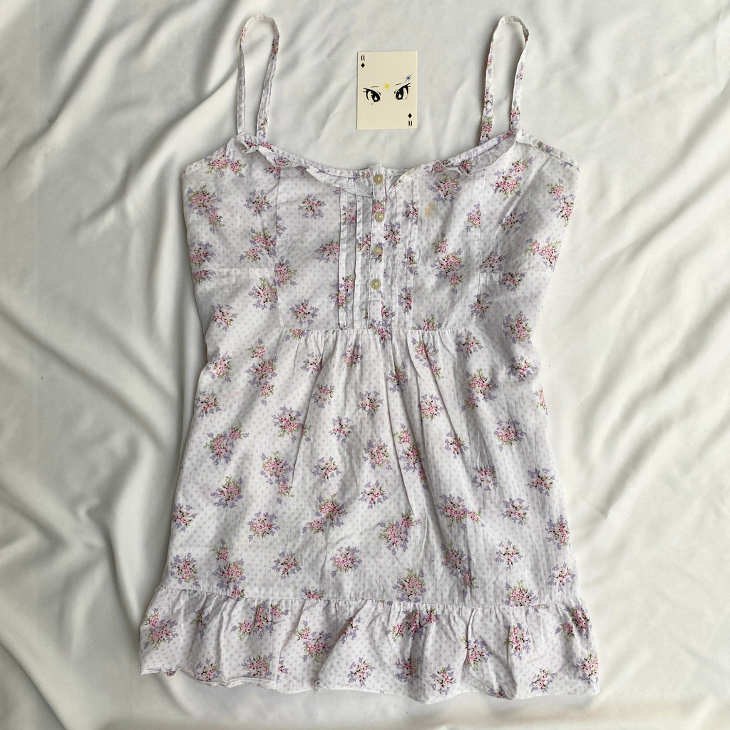 FLORAL BABYDOLL TOP (Bust : 40-44, Upper Waist : 34-40)