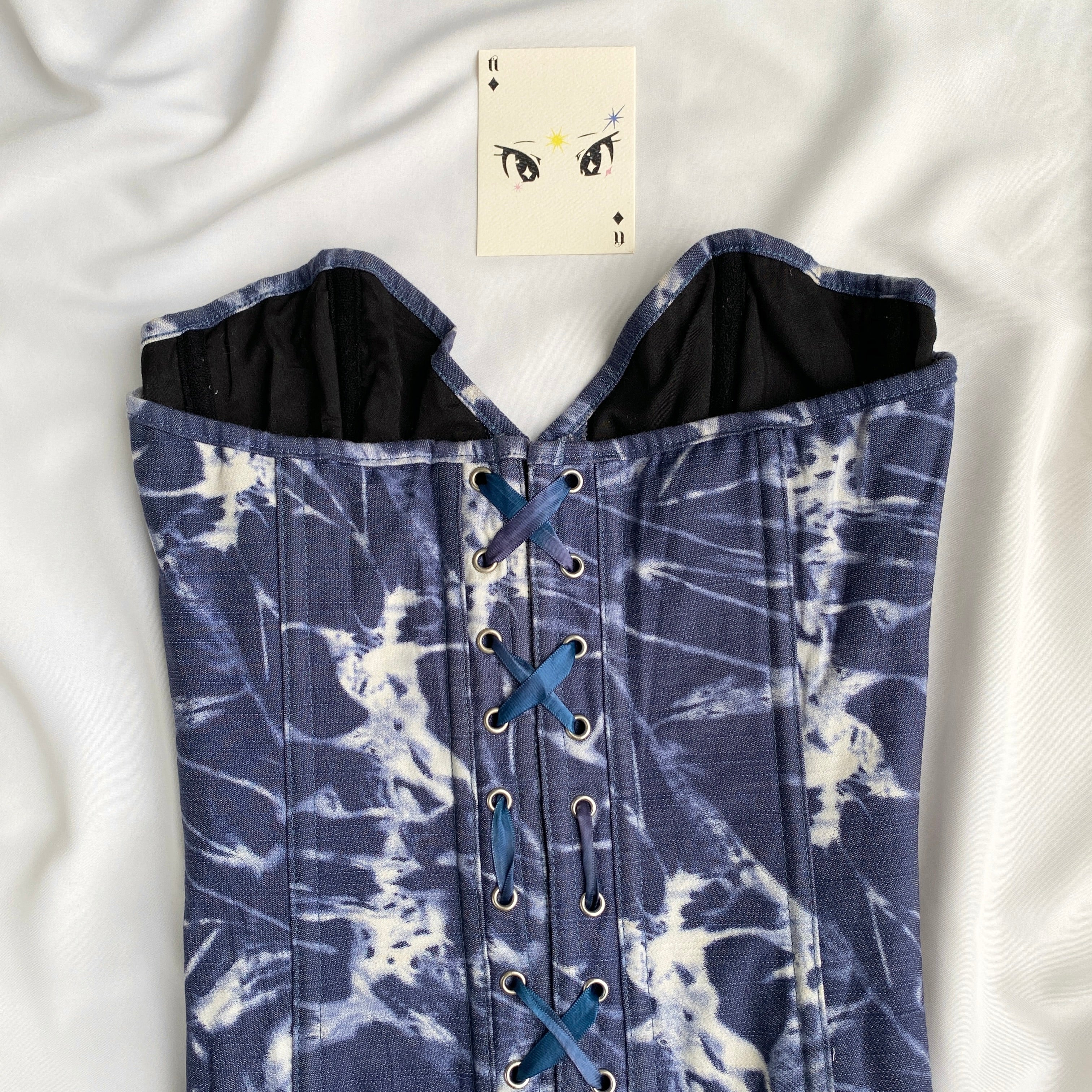 BLUE CORSET (Bust : 30-34, Upper Waist : 26-28)