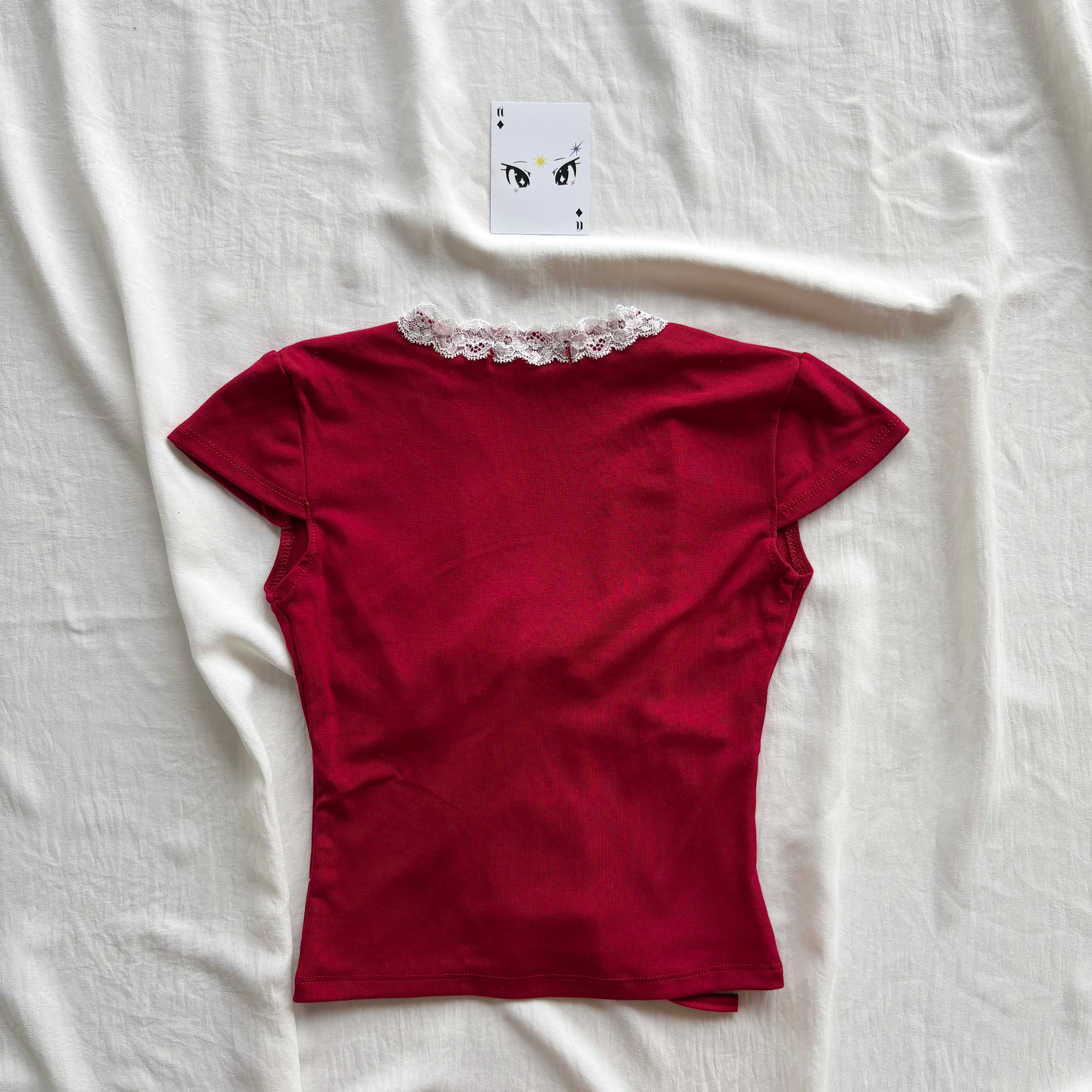 RED TOP (Bust : 28-32, Upper Waist : 22-26)