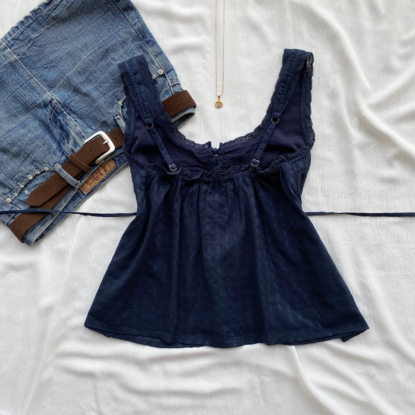 NAVY BLUE TOP (Bust : 30-34, Upper Waist : 24-28)