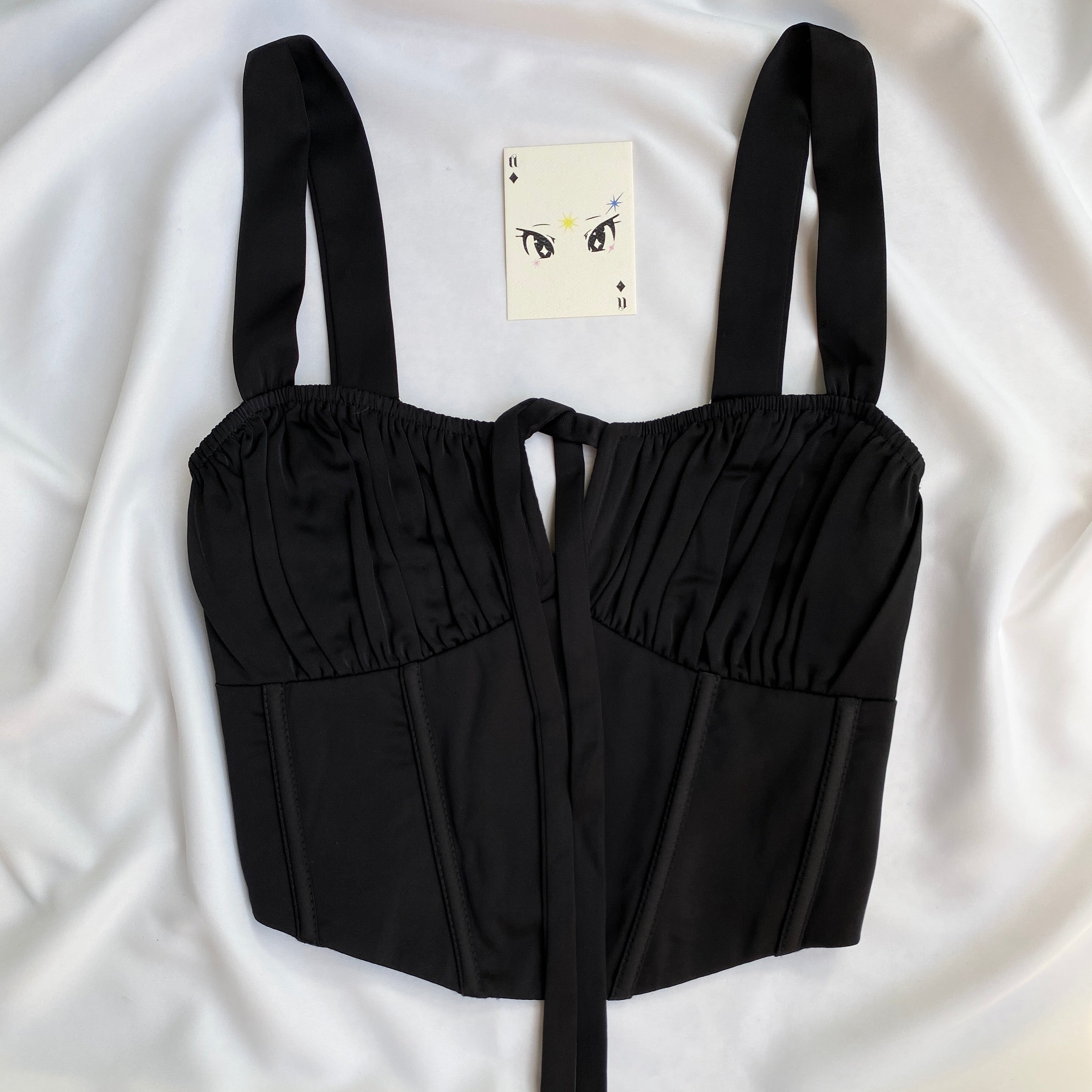 BLACK CORSET (Bust : 34-36, Upper Waist : 28-30)