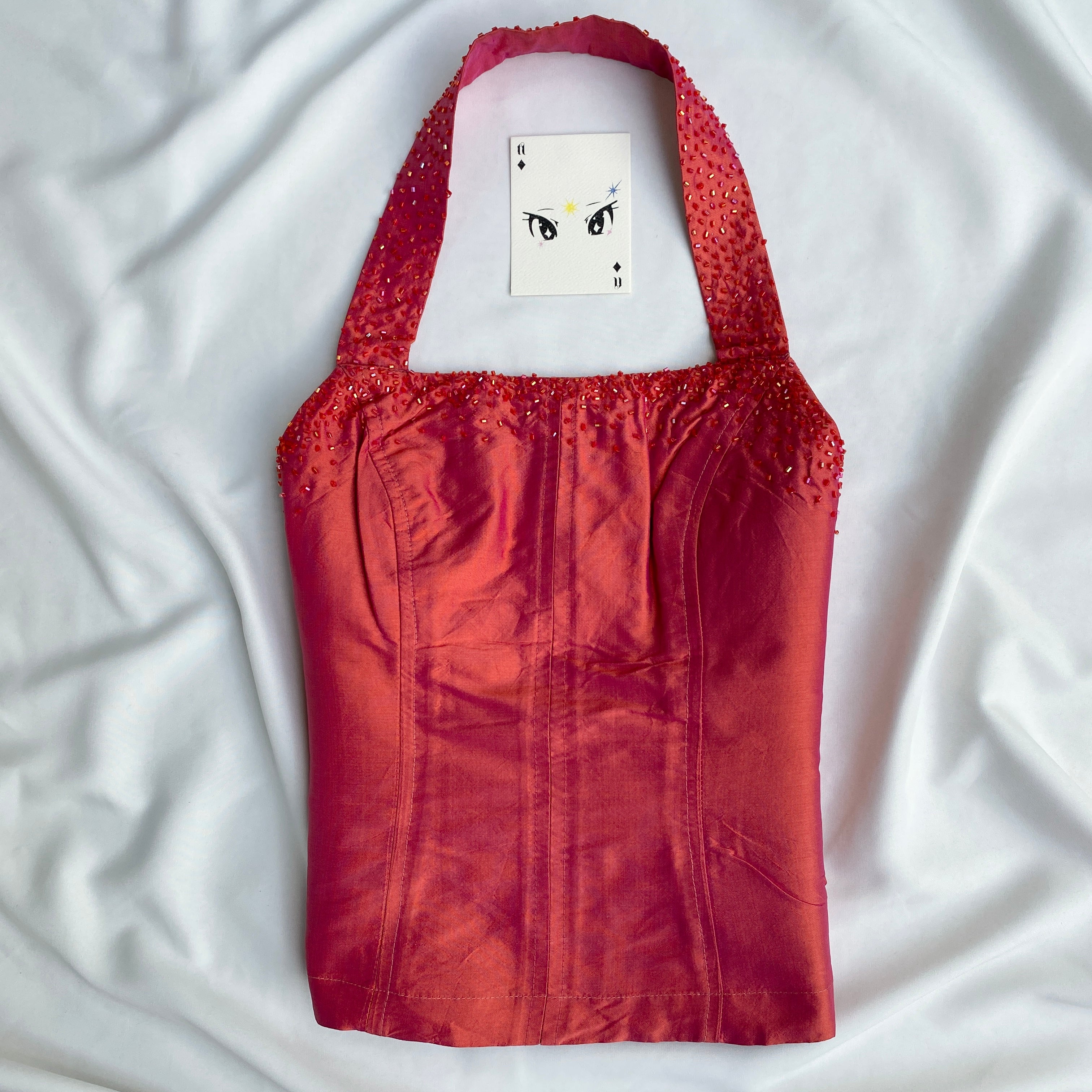 SHIMMERY HALTER CORSET (Bust : 30-32, Upper Waist : 23-25)