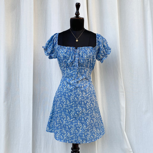 FLORAL DRESS (Bust : 30-34, Upper Waist : 26-32)