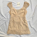 YELLOW FLORAL DRESS FROM HOLLISTER (Bust : 32-34, Upper Waist : 24-28)