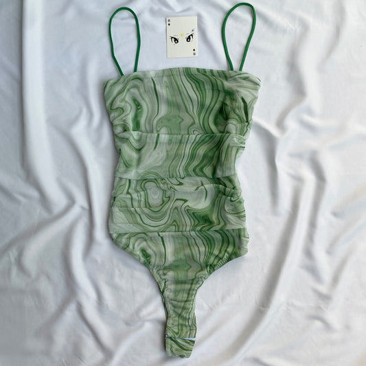 SWIRL PRINT BODYSUIT (Bust : 30-34, Upper Waist : 24-28)