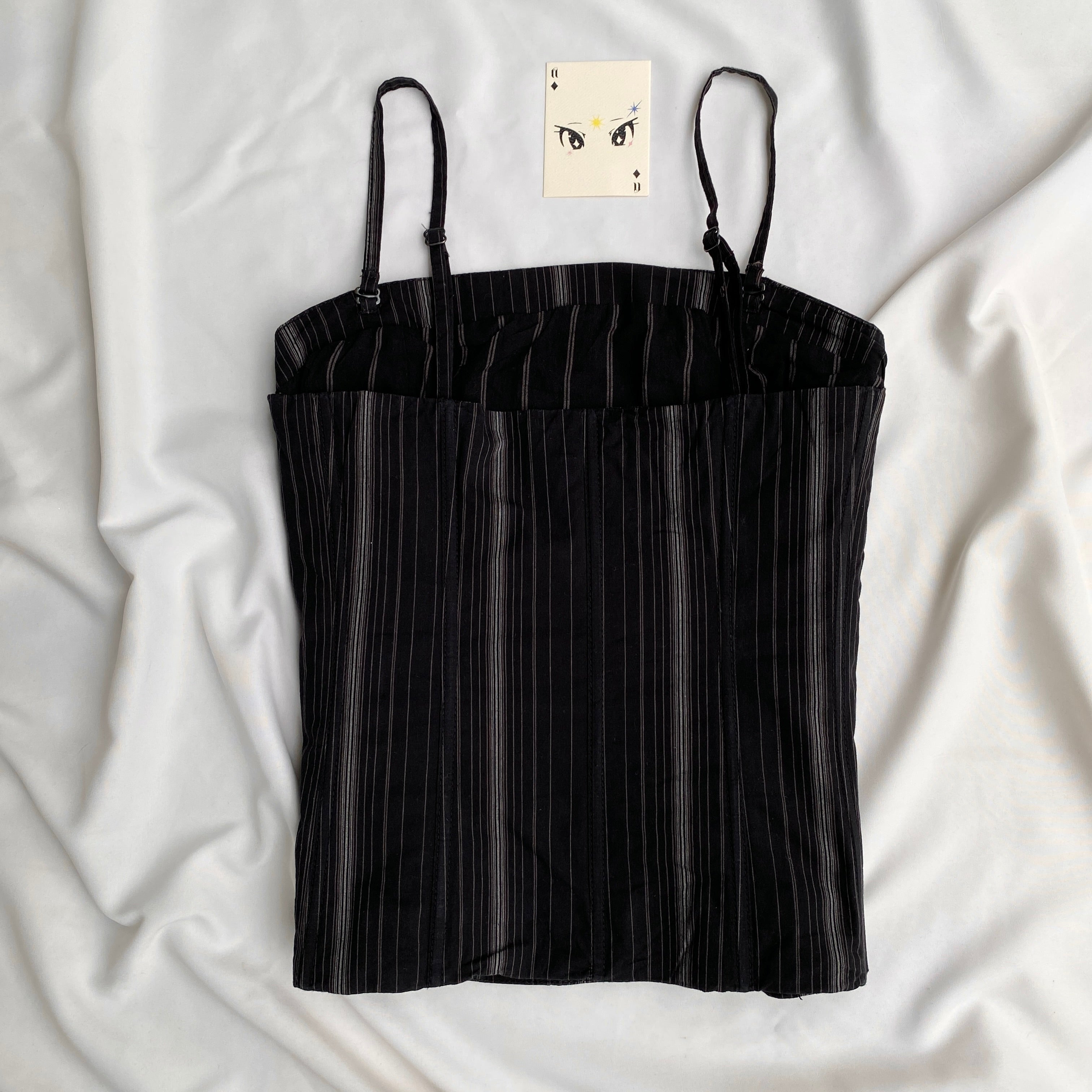 PINSTRIPE CORSET FROM HM (Bust : 34-36, Upper Waist : 28-32)