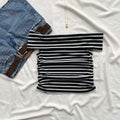 STRIPED OFF SHOULDER TOP (Bust : 28-32, Upper Waist : 24-28)