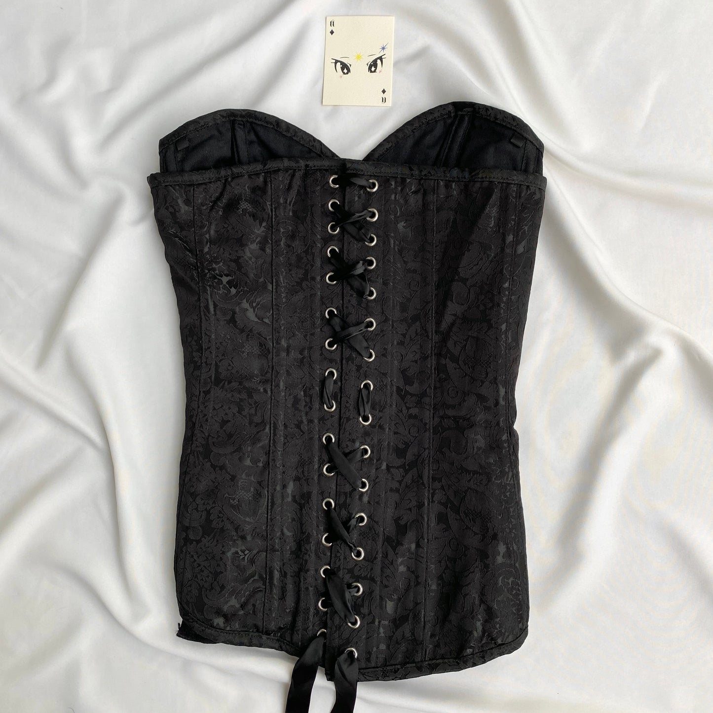 BLACK CORSET (Bust : 34-36, Upper Waist : 28-32)