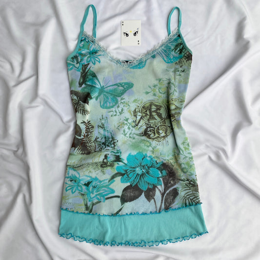 Y2K BUTTERFLY TOP (Bust : 34-38, Upper Waist : 28-36)