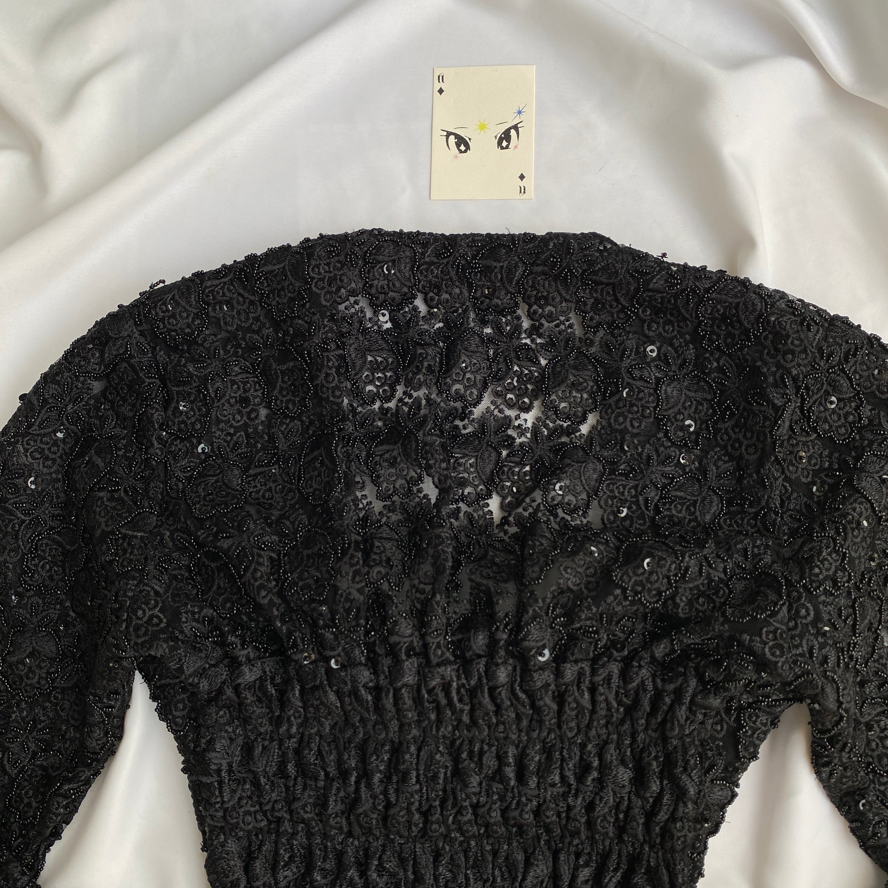 BLACK EMBELLISHED CORSET (Bust : 30-34, Upper Waist : 26-29)