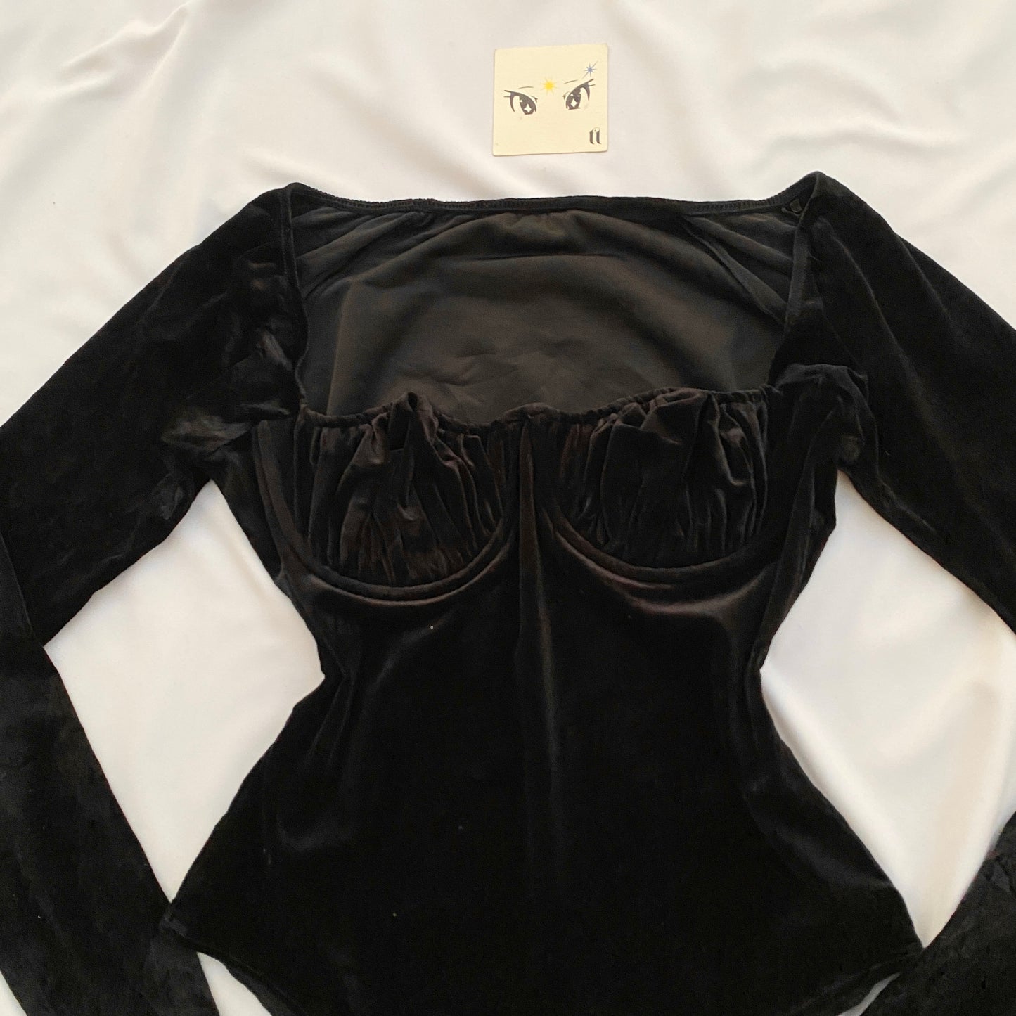 BLACK FULL SLEEVED BODYSUIT