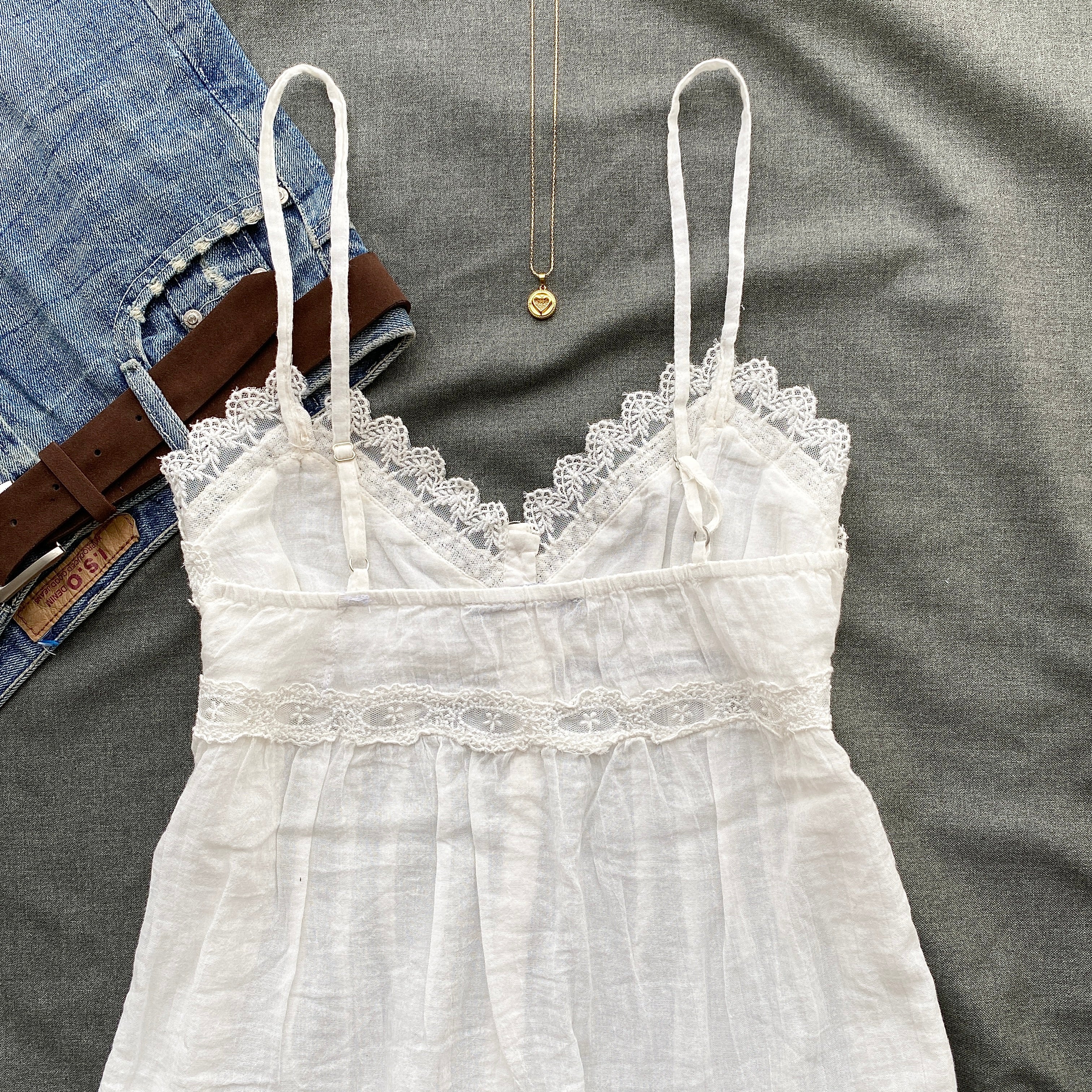 WHITE EYELET TOP FROM ZARA (Sizes available)