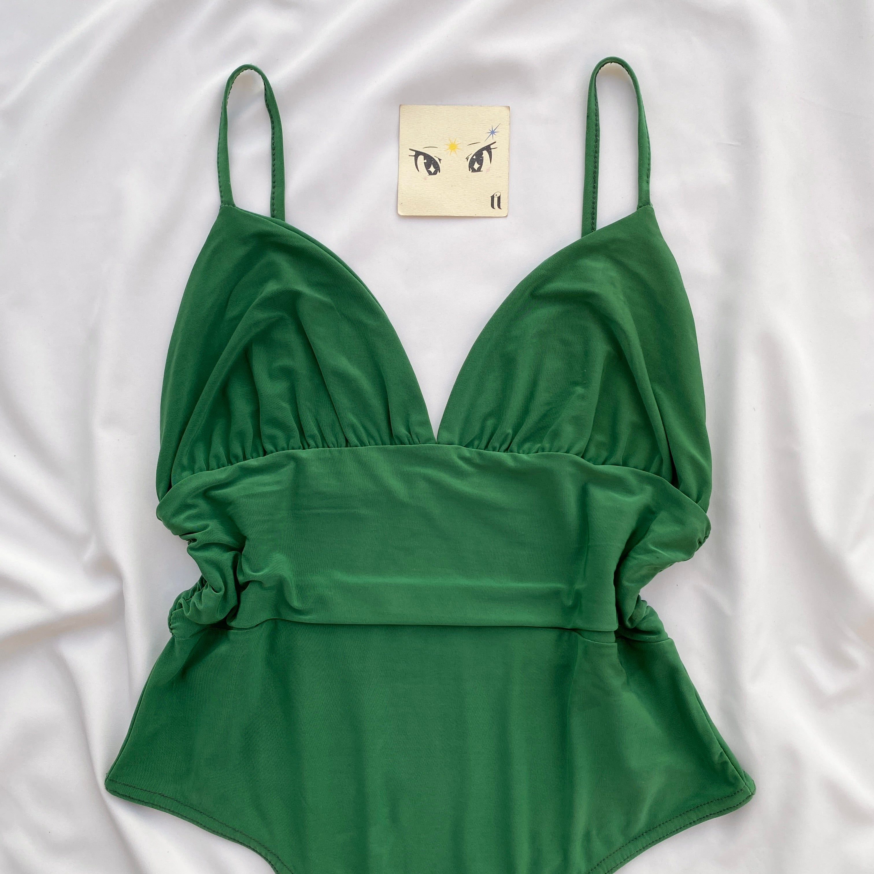 GREEN BODYSUIT FROM MISSGUIDED (Bust : 34-38, Upper Waist : 28-36)