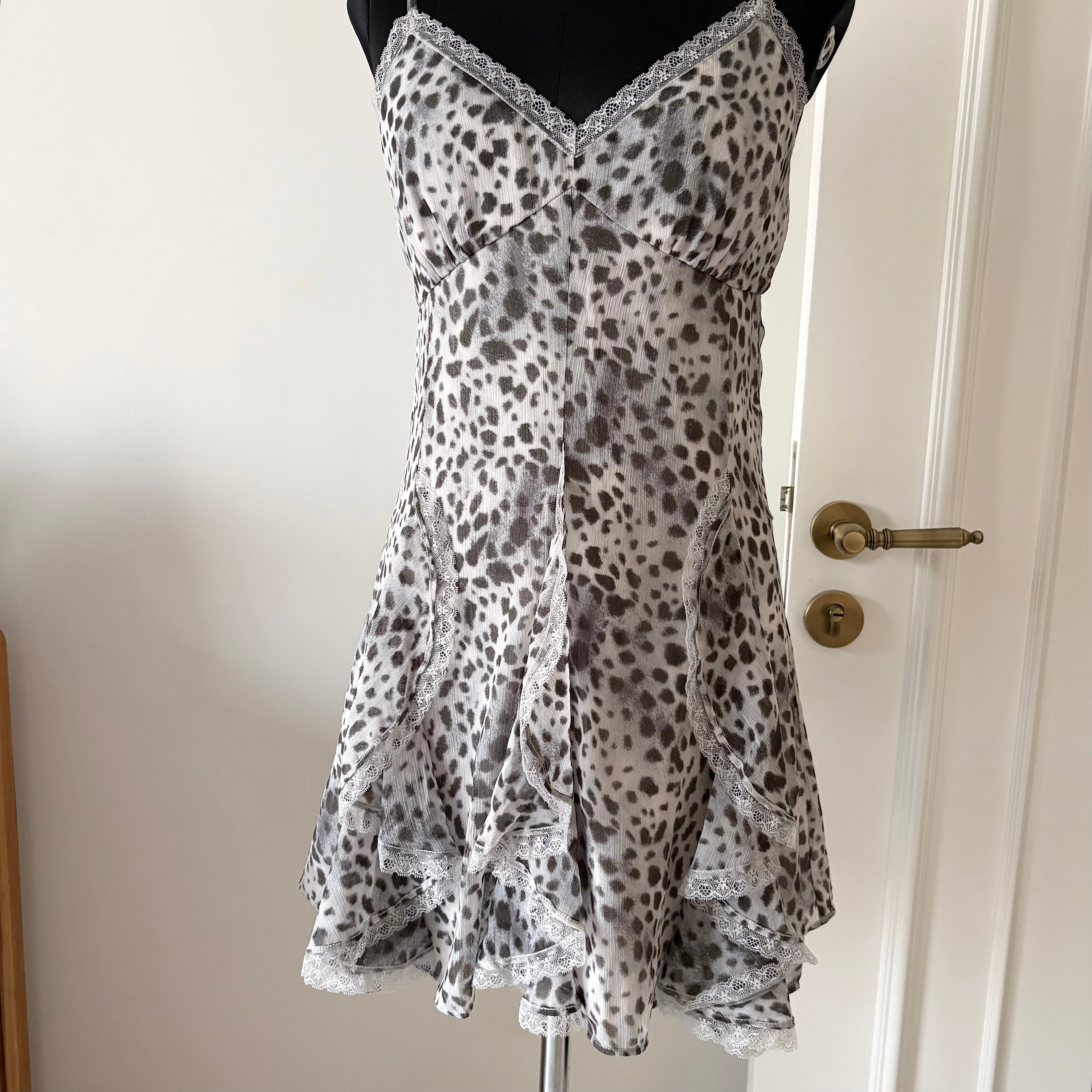 ANIMAL PRINT FRILLY DRESS (Fits S/M)