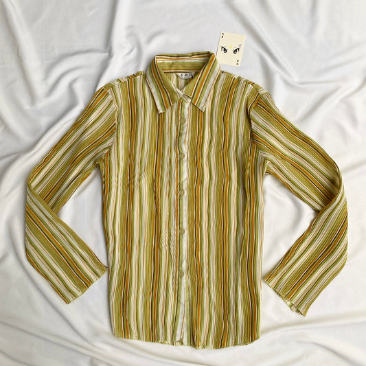 STRIPED SHIRT (Bust : 38-44, Upper Waist : FREE)