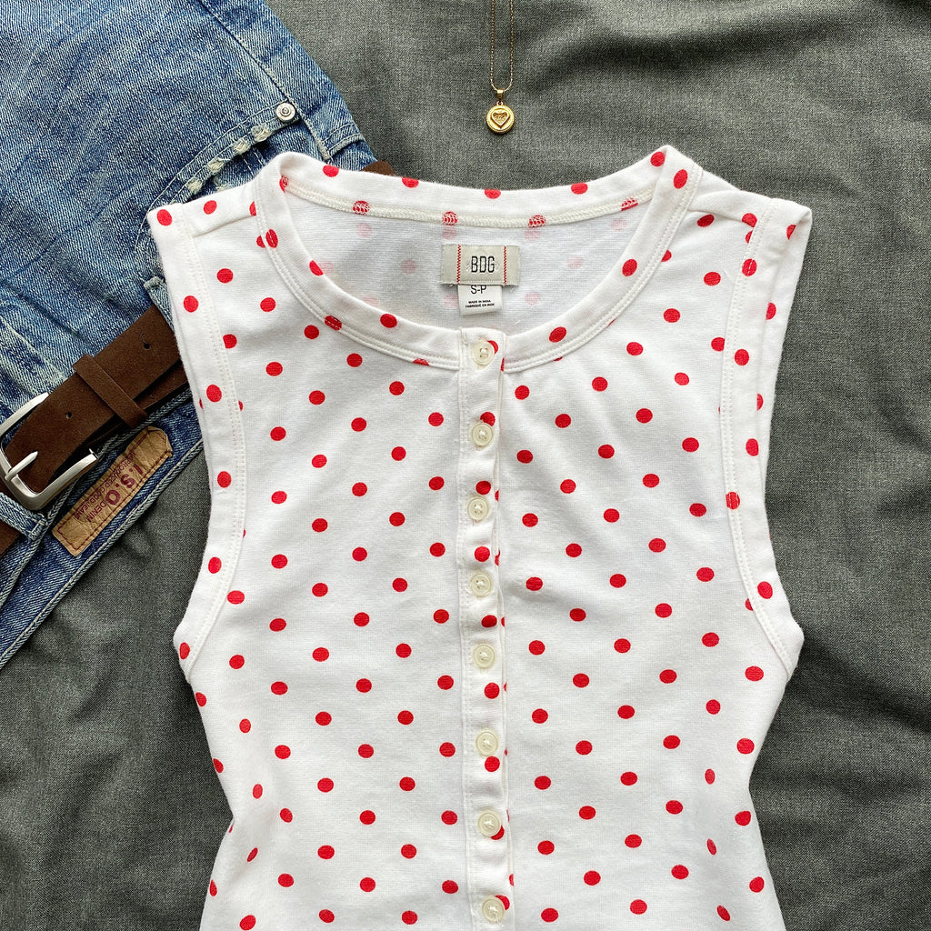 POLKA DOT TOP FROM URBAN OUTFITTERS (Two sizes)