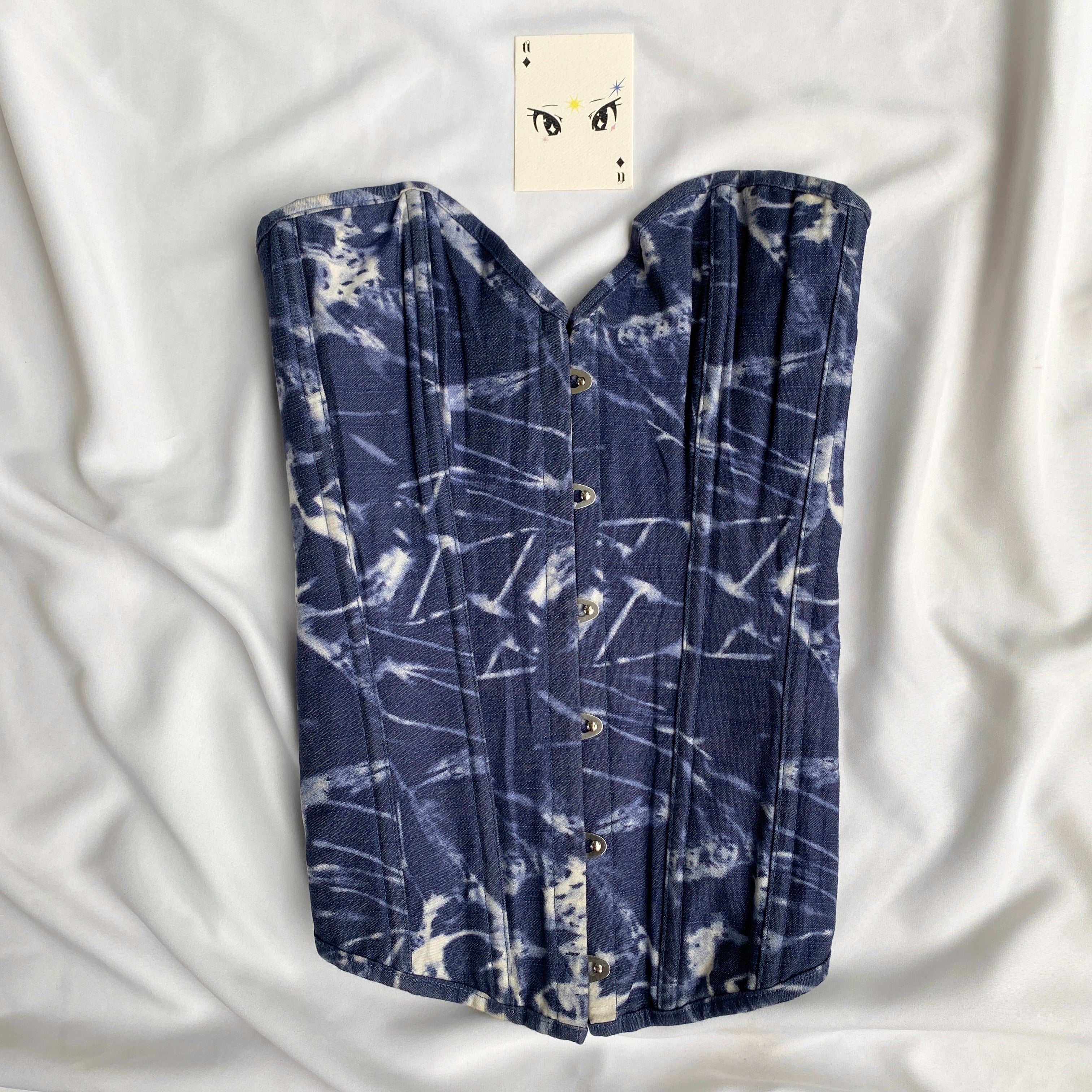 BLUE CORSET (Bust : 30-34, Upper Waist : 26-28)