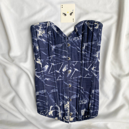 BLUE CORSET (Bust : 30-34, Upper Waist : 26-28)