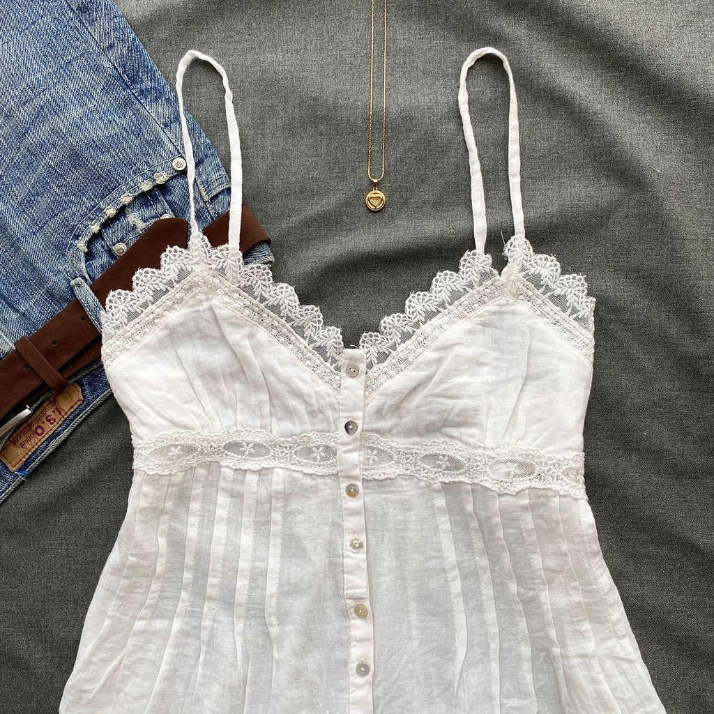 WHITE EYELET TOP FROM ZARA (Sizes available)