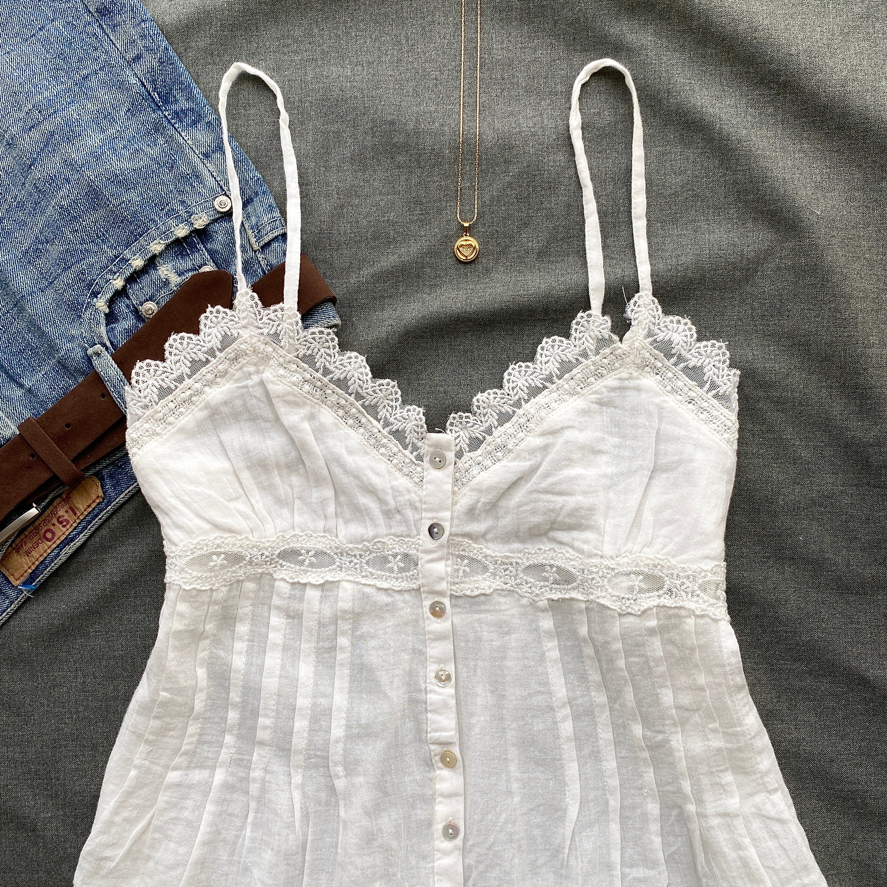 WHITE EYELET TOP FROM ZARA (Sizes available)