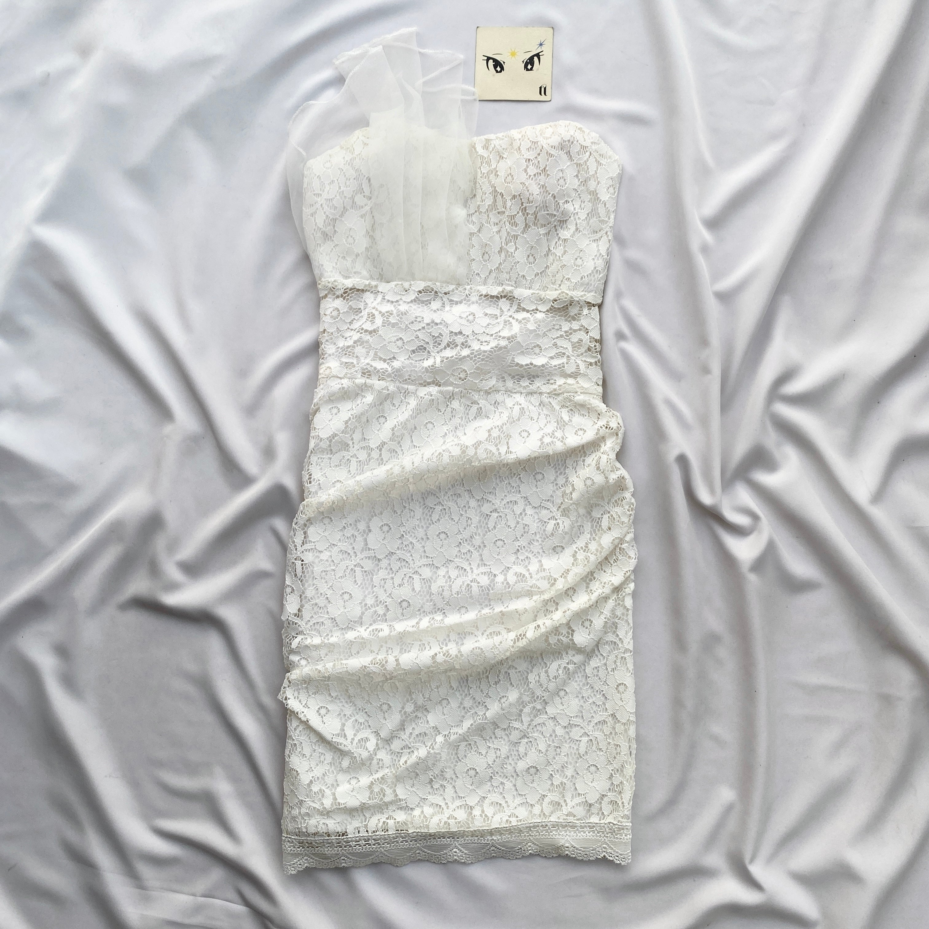 WHITE DRESS (Bust : 28-32, Upper Waist : 22-25)