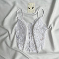 WHITE LACE CORSET (Bust : 28-32, Upper Waist : 22-26)