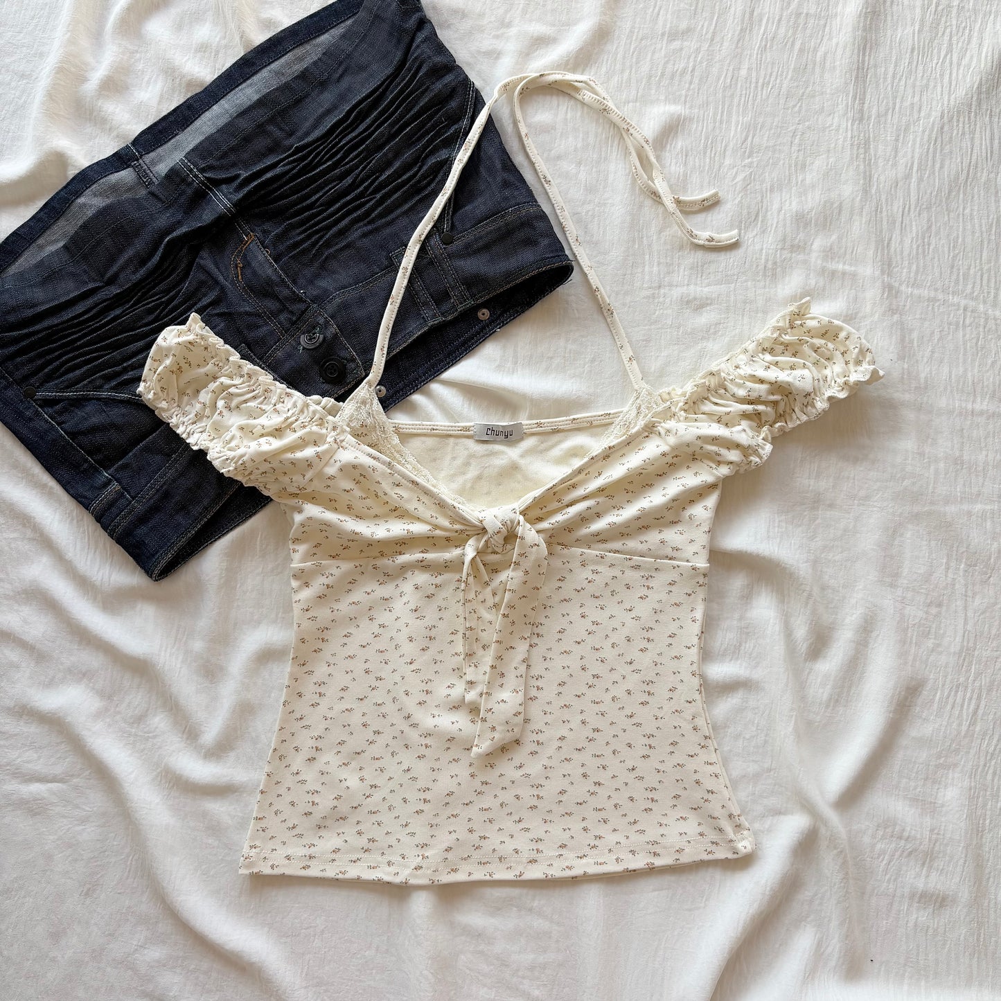 WILDFLOWER TOP IN YELLOW (Bust : 30-34, Upper Waist : 24-28)