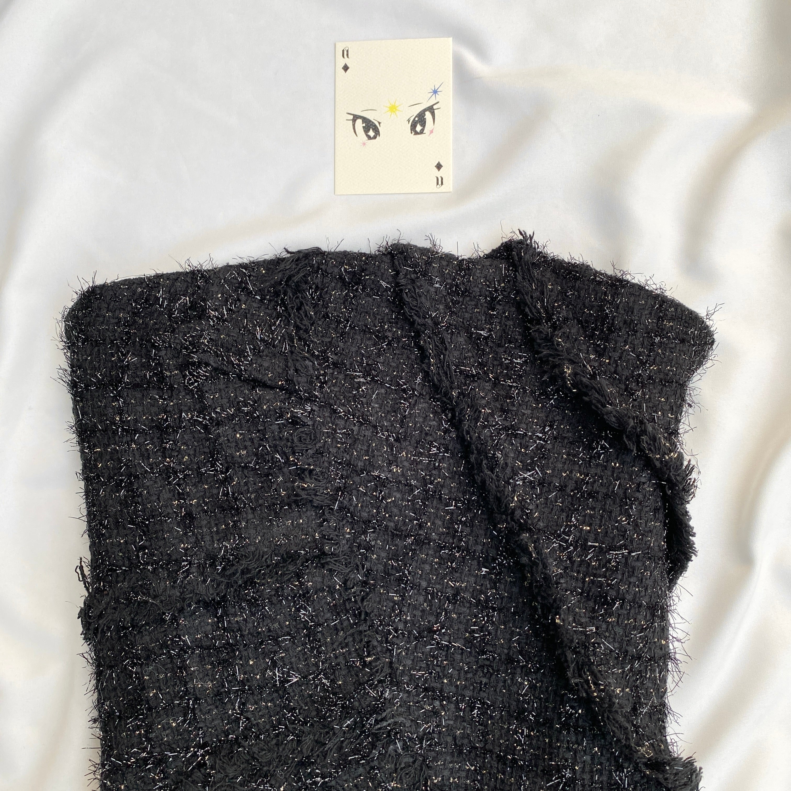 BLACK TWEED CORSET FROM ZARA (Bust : 30-34, Upper Waist : 28-30)