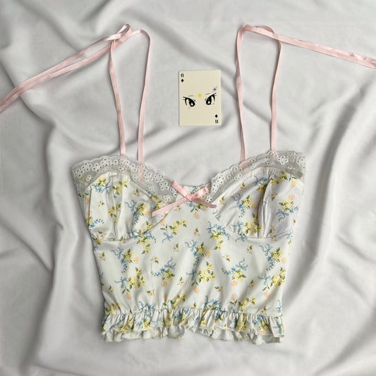 FLORAL TOP (Bust : 32-34, Upper Waist : 26-32)