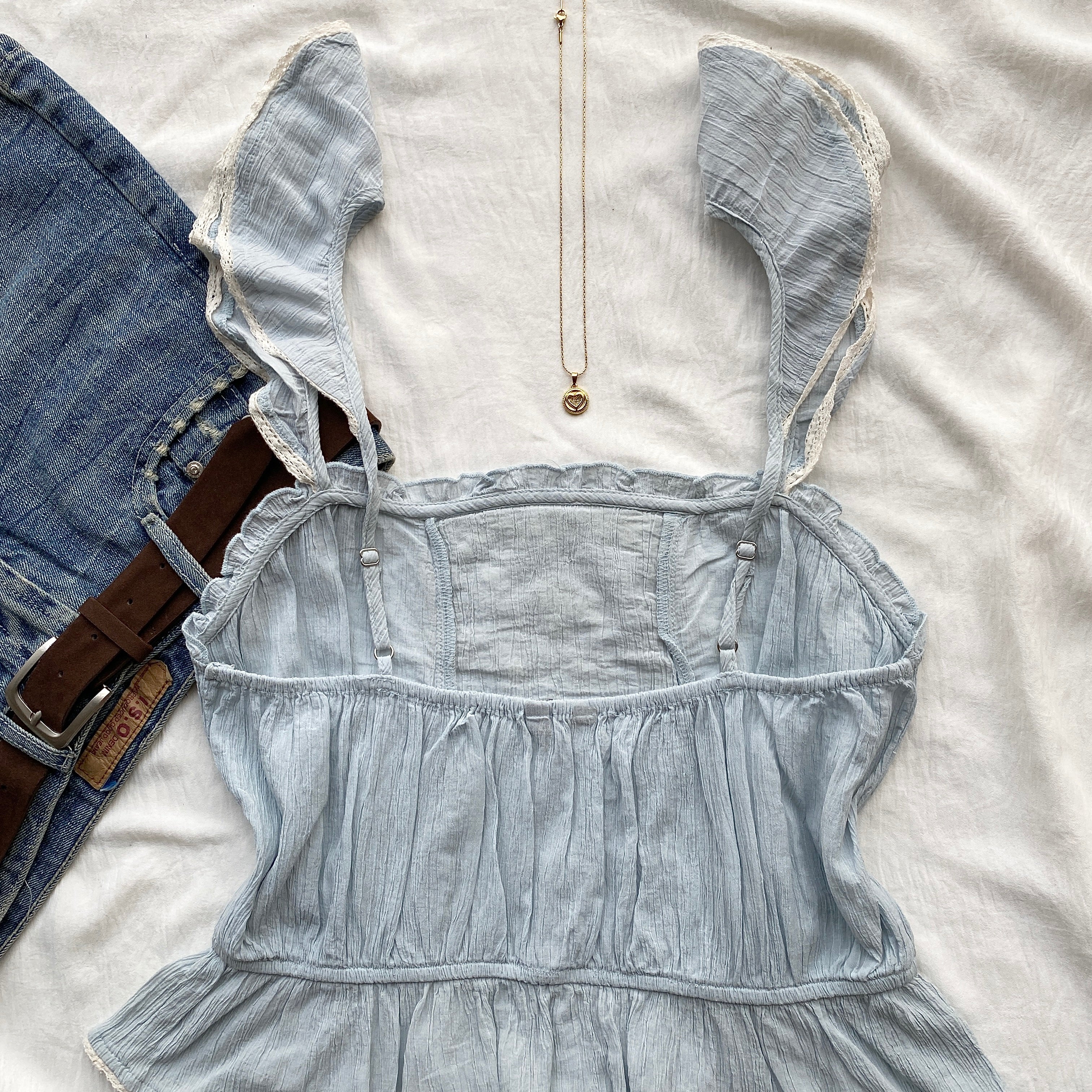 BLUE TOP FROM ZARA (Bust : 34-38, Upper Waist : 28-34)