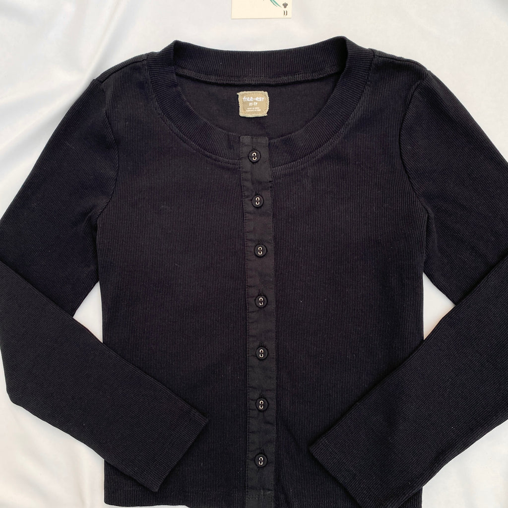 BLACK TOP FROM FREE PEOPLE (Bust : 34-38, Upper Waist : 28-36)