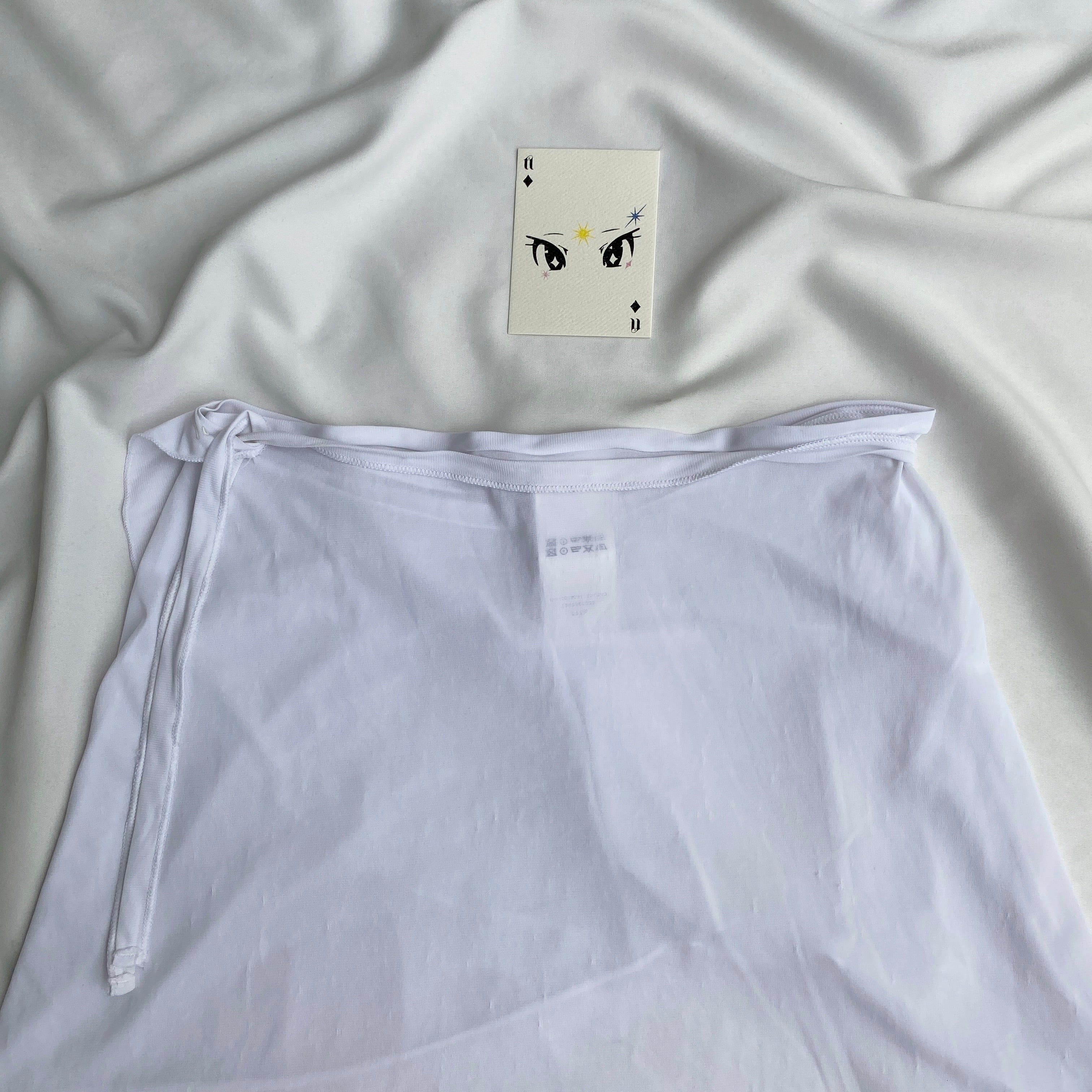 WHITE BIKINI WRAP SKIRT FROM DECATHLON (Waist : 24-28)