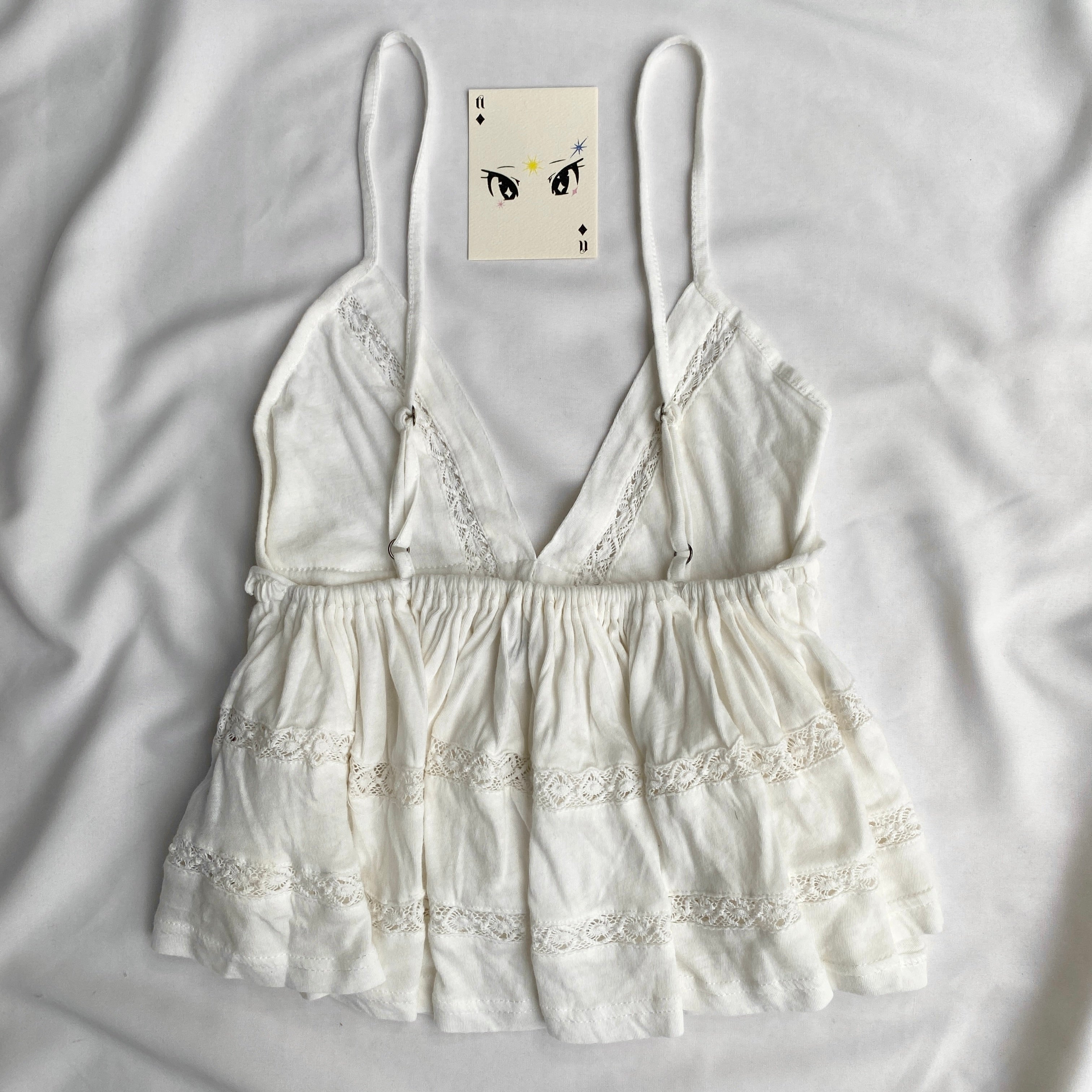 WHITE BABYDOLL TOP FROM URBAN OUTFITTERS (Multiple sizes available)