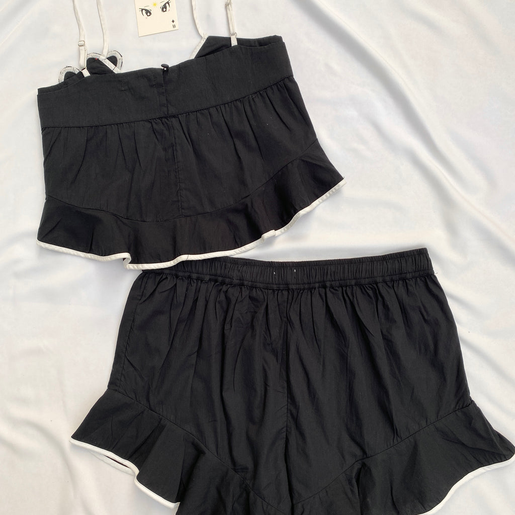 BLACK SET FROM ANTHROPOLOGY (Bust : 34-36, Upper Waist : 28-36)