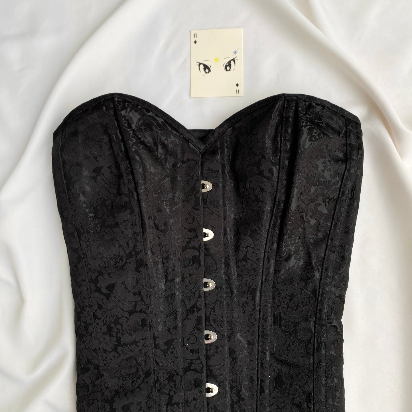 BLACK CORSET (Bust : 34-36, Upper Waist : 28-32)